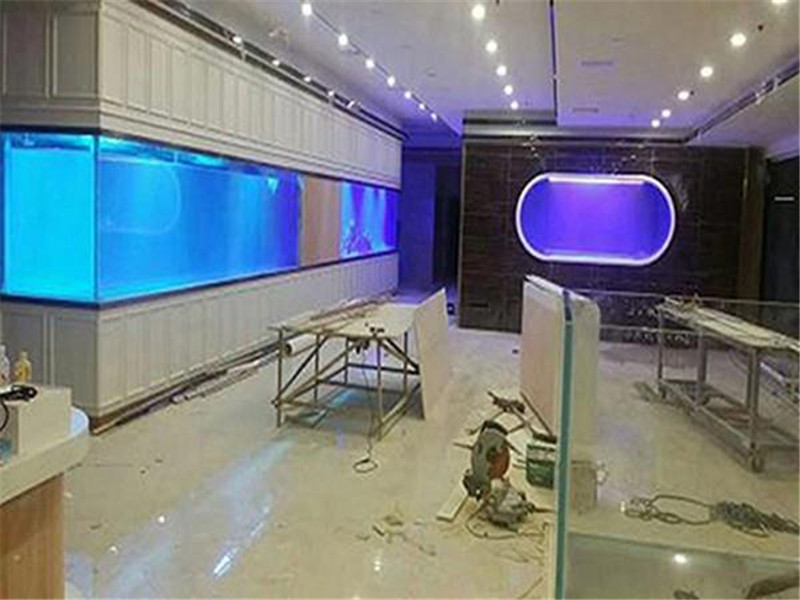 福建政和县定做亚克力鱼缸案例