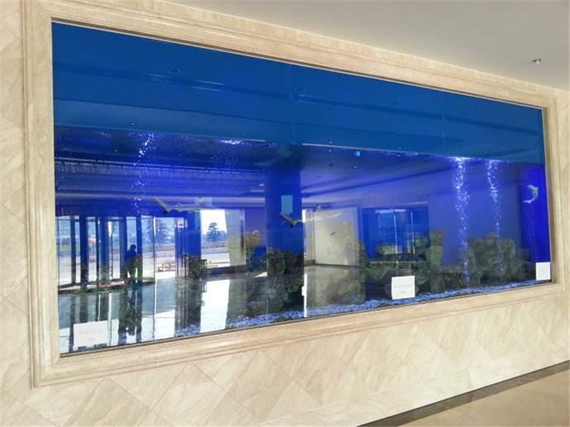 酒店亚克力观赏鱼缸免费设计定